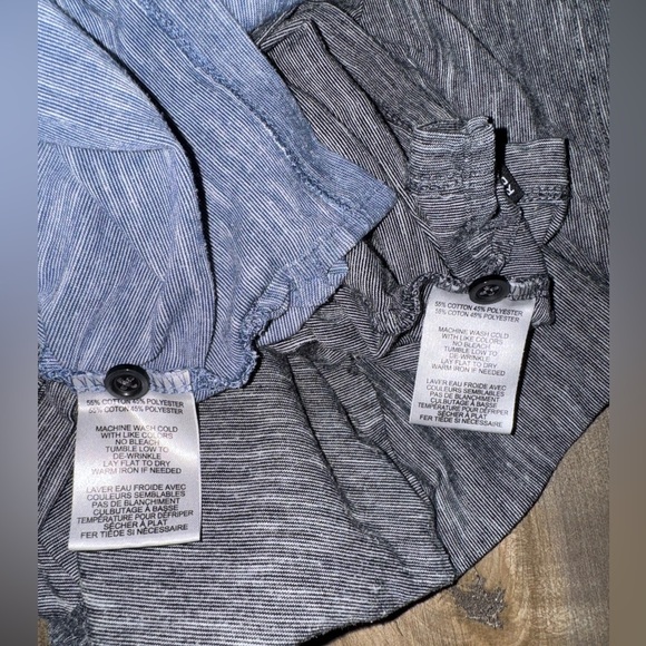 Robert Barakett Men’s Polo Bundle (2 total) Heathered Blue & Black Size XL - Picture 7 of 9